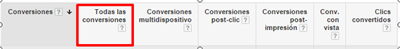 columna todas conversiones